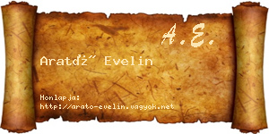 Arató Evelin névjegykártya